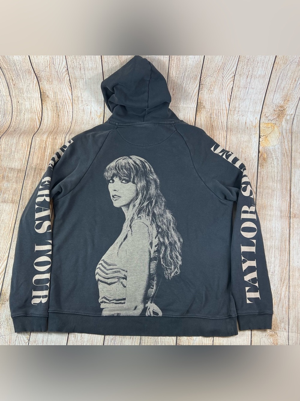 Taylor Swift The Eras Tour Grey Hoodie Size Large